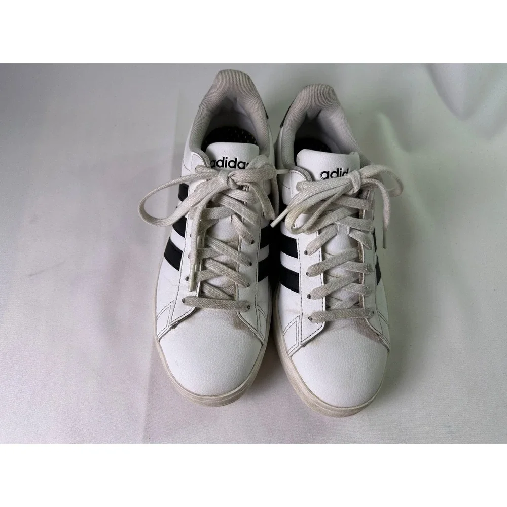 Adidas Grand Court TD Lifestyle Sneakers White Black Size‎ 8 Womens Casual Shoes